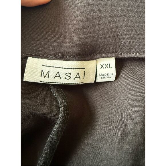 NWT Masai Copenhagen Womens Pintuck Piana Pleat Pull-On Crop Pants Black Sz 2XL - Picture 10 of 11